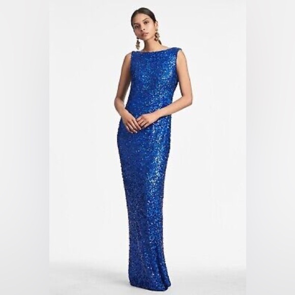 Sachin + Babi Dresses & Skirts - Sachin & Babi MARIAH GOWN NWT COWL BACK - in Blue